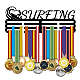 Support de mur d'affichage de support de cintre de médaille de fer de mode ODIS-WH0021-098-1