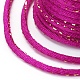ポリエステルコード  金のメタリックコード付き  中国語結びコード  赤ミディアム紫  1.5mm  約4.37ヤード（4m）/ロール OCOR-G006-01-1.5mm-12-3