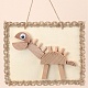 Pacchetto di materiali fatti a mano pittura dinosauro fai da te per genitore-figlio DIY-P036-02-1