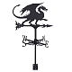 Superdant 1 pcs banderuola pterosauro ornamento vento banderuola banderuola in metallo banderuola per la decorazione del giardino fattoria decorativo esterno giardino strumento di misurazione del vento AJEW-WH0034-63-1