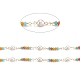 Handgefertigte Perlenketten aus Messing CHC-M021-16LG-2