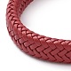 Bracelets en cordon tressé en cuir microfibre bracelets en cordon tressé BJEW-E345-03D-2