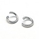 304 Stainless Steel Jump Rings X-STAS-E043-6x1mm-2