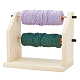 2 Spools Solid Wooden Thread Rack AJEW-WH0323-60-1