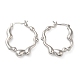 Серьги-кольца из латуни для женщин EJEW-Z019-09P-1