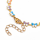 Brass Enamel Link Bracelets BJEW-JB05351-3