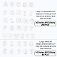 DICOSMETIC 288pcs 36 Styles 304 Stainless Steel Alphabet Charms Letter A-Z Pendants Number 0-9 Charms Initial Letter Charms Small Hole Charms for Jewelry Making STAS-DC0002-31-2