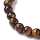 Ensemble de bracelets extensibles en perles de pierre naturelle mélangées rondes BJEW-JB07293-9