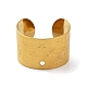 304つのステンレス鋼の耳カフのパーツ  穴付き  スター  ゴールドカラー  11x7x10.5mm  穴：0.9mm STAS-Q305-01A-G-2