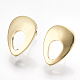Brass Stud Earring Findings KK-S348-354-1