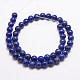 Chapelets de perle en lapis-lazuli naturel G-G953-01-10mm-4