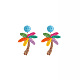 Boucles d'oreilles pendantes en raphia&nbsp;WGDAA6F-04-2