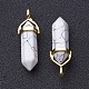 Synthetic Howlite Double Terminated Pointed Pendants G-G902-C01-4