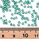 12/0グレードの丸いガラスシードビーズ  銀並ぶ  ミディアムシーグリーン  12/0  2x1.5mm  穴：0.3mm  約30000個/袋 SEED-Q007-F50-3