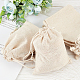 Gorgecraft Flax Cloth Blank DIY Craft Drawstring ABAG-GF0001-06C-4