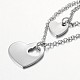 Two Tier Stainless Steel Necklaces NJEW-JN01246-4