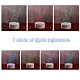 アクリル 3d クリエイティブ ビジュアライゼーション ランプ  タッチランプ  猫  透明  9.8~17.5x9.8~13x0.35~4cm  2個/セット DJEW-WH0010-53-4