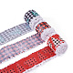Pandahall-eu 3 Rollen 3 Style Polyesterbänder OCOR-PJ0001-008-2
