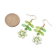 Серьги-подвески из стеклянных семян ручной работы EJEW-MZ00311-04-3