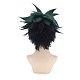 Короткие зеленые и черные аниме косплей парики OHAR-I015-04-7