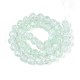 Прозрачные треск стекла бисер нитей GLAA-N053-10mm-06-2