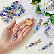 SUPERFINDINGS 20Pcs Alloy Pearl Keychain Pearl Beads Pendant Keychain Pearl Souvenir Keychain Set Decorative Key Holder for Handbags Purse Backpack Bag HJEW-FH0001-25-3
