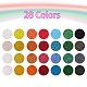 22400pcs 28 couleurs 12/0 perles de rocaille en verre SEED-YW0001-84-2
