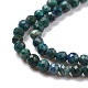 Brins de perles naturelles de chrysocolle et de lapis-lazuli X-G-D463-08B-3