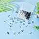 Sunclue 1 коробка 200 шт. пластиковые крючки для сережек гипоаллергенные серьги французские крючки неаллергенные рыболовные крючки ушные провода компоненты сережек фурнитура для сережек для изготовления ювелирных изделий сменный комплект черный KY-SC0001-67-6