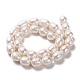 Fili di perle di perle d'acqua dolce coltivate naturali PEAR-L033-88-01-3