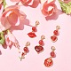 5 Uds. Decoraciones colgantes esmaltadas de aleación para el Día de San Valentín HJEW-JM01161-01-5