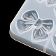 ちょう結びの形の DIY シリコンモールド  レジン型  UVレジン用  エポキシ樹脂工芸品作り  ホワイト  112x80x9mm  内径：18~33.5x23~44.5mm SIMO-C005-02A-5