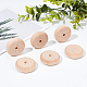 OLYCRAFT 24pcs Wood Wheels Unfinshed Wooden Wheel with Wooden Sticks Wooden Craft Wheels Tires with 4.5mm Holes for DIY Model Cars Wooden Crafting Projects 3.8x1.2cm DIY-OC0004-19-4