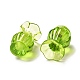 透明樹脂ビーズ  穴なし/ドリルなし  花瓶  芝生の緑  14x21mm  内径：6mm RESI-F023-01E-2