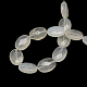 Faceted Oval Natural Quartz Crystal Beads Strands G-R303-01-2
