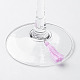 Cotton Thread Tassels Wine Glass Charms AJEW-JO00152-3