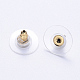 Fermoirs de boucles d'oreilles bullet embrayage en 304 acier inoxydable STAS-S113-003G-2