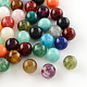 Round Imitation Gemstone Acrylic Beads X-OACR-R029-18mm-M-1