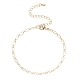 Brass Cable Chain Bracelet for Women BJEW-JB07898-1