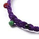 Bracelets de perles tressées en corde de polyester ciré BJEW-JB04792-04-3