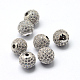 Perles de zircone cubique de placage de rack en laiton X-ZIRC-S001-10mm-A02-1