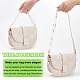 Wadorn 3 pz 3 manici per borsa a catena in plastica trasparente placcata in stile ab DIY-WR0002-65-3