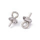 304 tasse en acier inoxydable perle peg bails pin pendentifs STAS-E030-4-3