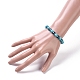 Perles synthétiques turquoise étirer bracelets BJEW-JB05003-01-3