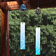 Benecreat 2 個 2 スタイル日本の鋳鉄ベル風鈴  紙の祝福ハンギングペンダント  庭のパティオバルコニーの装飾用  花  430~450mm HJEW-BC0001-47C-6