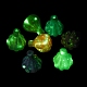 Placage uv perles acryliques lumineuses LACR-Q002-02-4