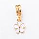 Alloy European Dangle Charms with Enamel MPDL-T001-15-2