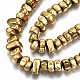 Electroplate Non-magnetic Synthetic Hematite Beads Strands G-T114-93G-3