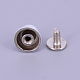 合金キャビネットと引き出しノブ  アクセサリー箱のノブ  ホワイト  9.5x6.5mm&nbsp;PALLOY-WH0071-06K-3