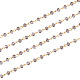 Chaînes de perles en rondelles en verre manuelles pour fabrication de colliers et bracelets X-AJEW-JB00037-05-1